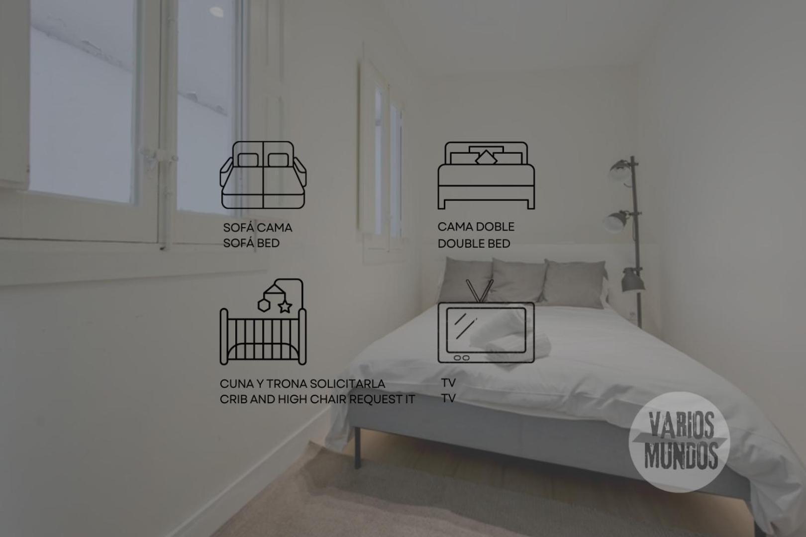 Apartamento Nuevo Apt Para 7 Pax En Malasana - Gran Via E1 Madrid Exterior foto