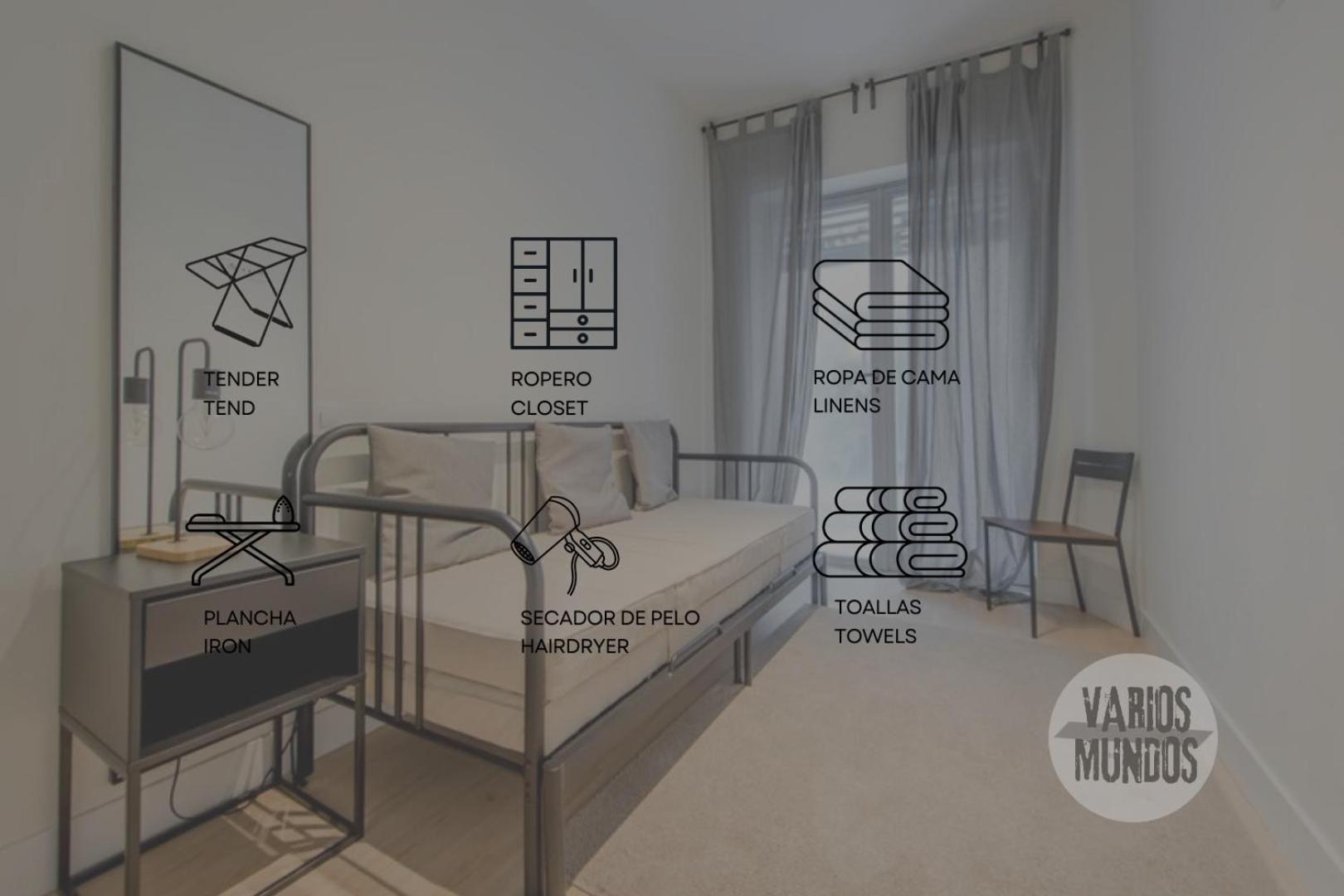 Apartamento Nuevo Apt Para 7 Pax En Malasana - Gran Via E1 Madrid Exterior foto