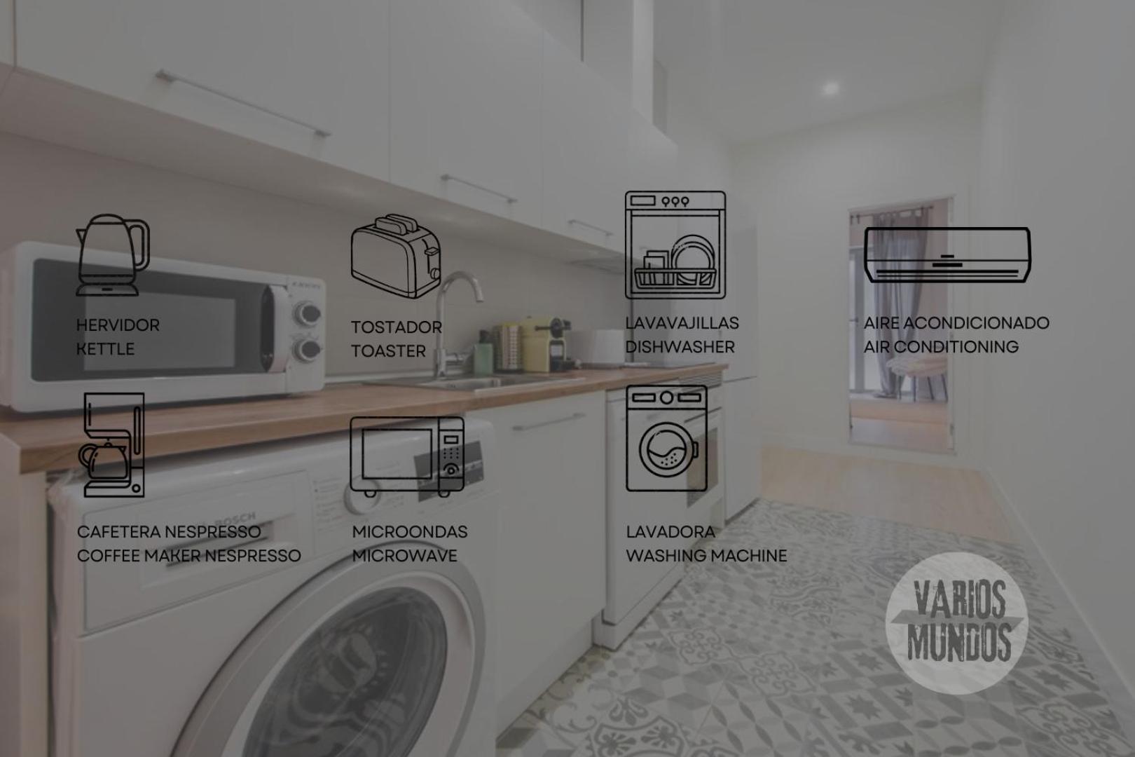Apartamento Nuevo Apt Para 7 Pax En Malasana - Gran Via E1 Madrid Exterior foto